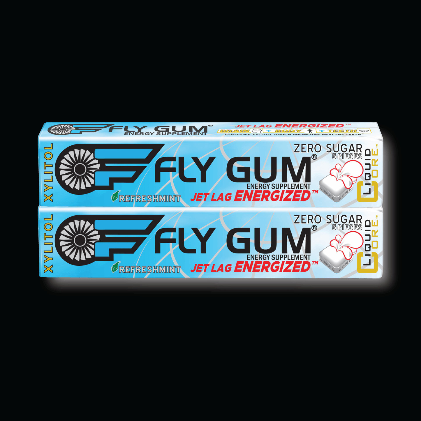 FLY GUM® - Jet Lag Energized