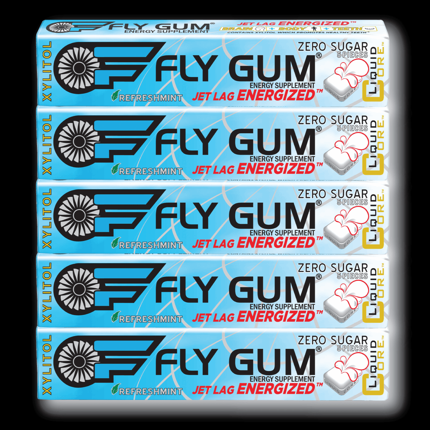 FLY GUM® - Jet Lag Energized