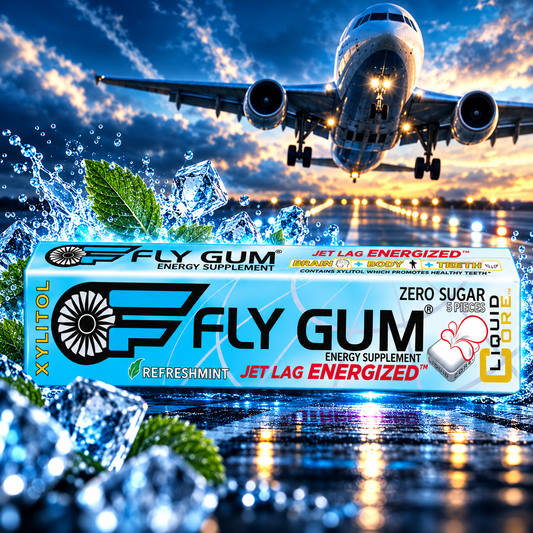 FLY GUM® - Jet Lag Energized