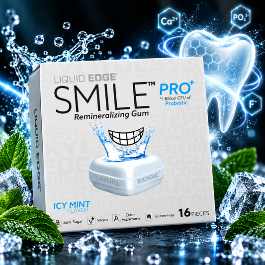 Liquid EDGE® SMILE™ PRO – Remineralizing Gum with Probiotics