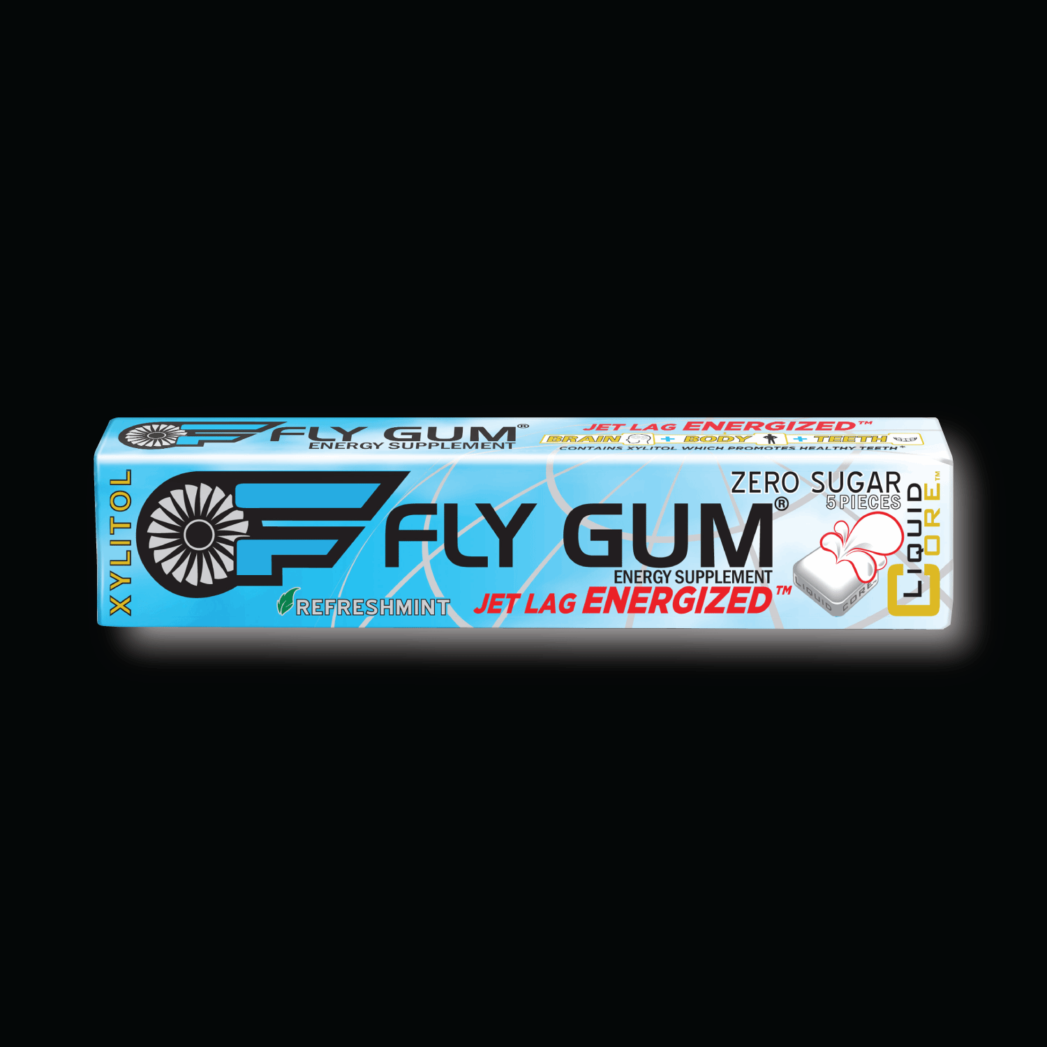 FLY GUM® - Jet Lag Energized